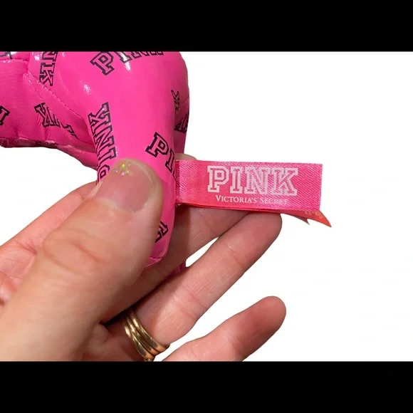 PINK Victoria's Secret Hot Pink Plush Dog (2015) - Picture 7 of 7